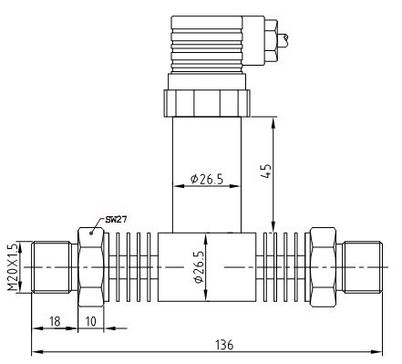 PTL801H尺寸图 PTL801H尺寸图