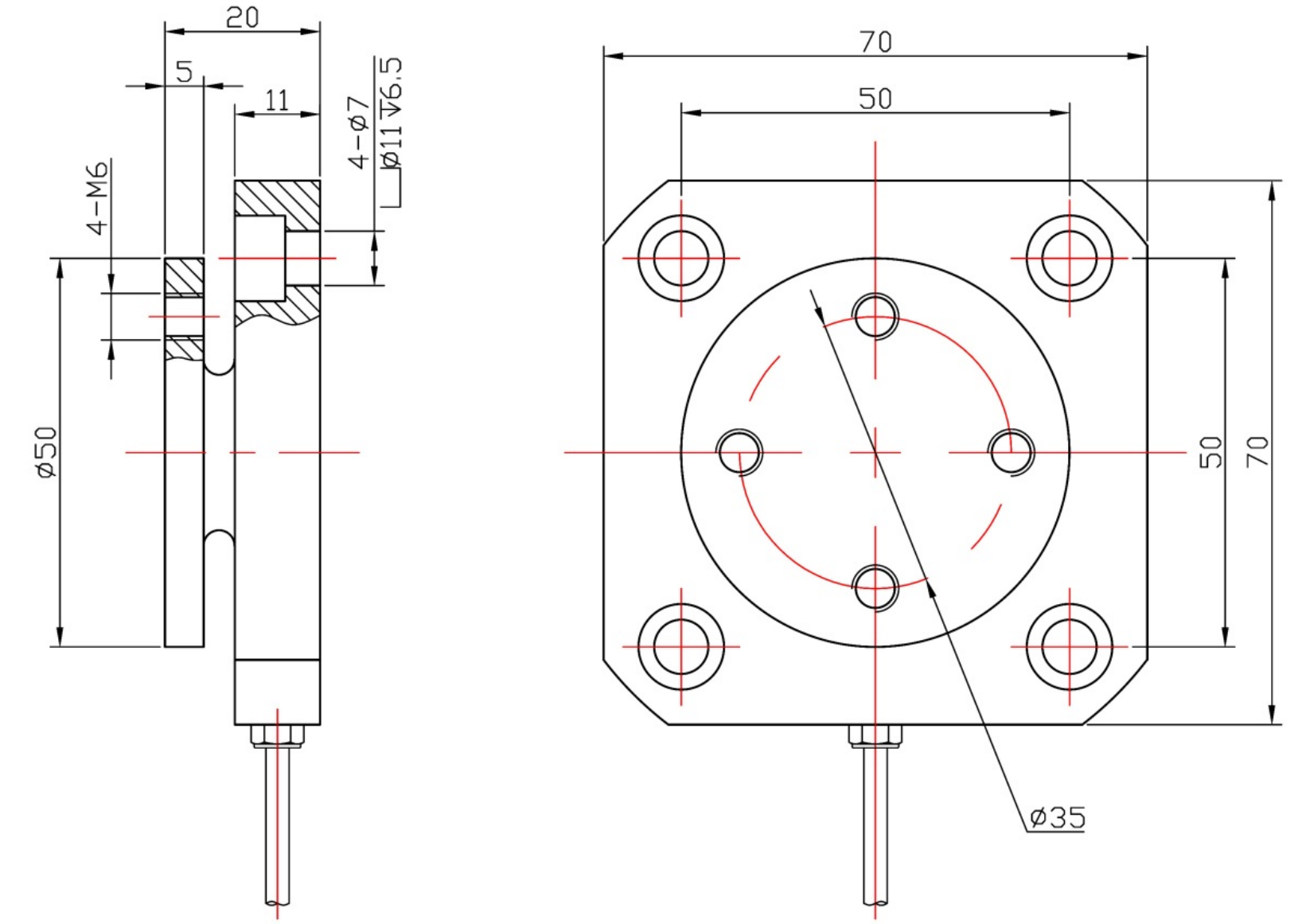 LCZ-104A尺寸图 LCZ-104A尺寸图