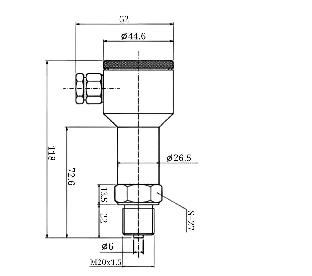 PTL525尺寸图 PTL525尺寸图