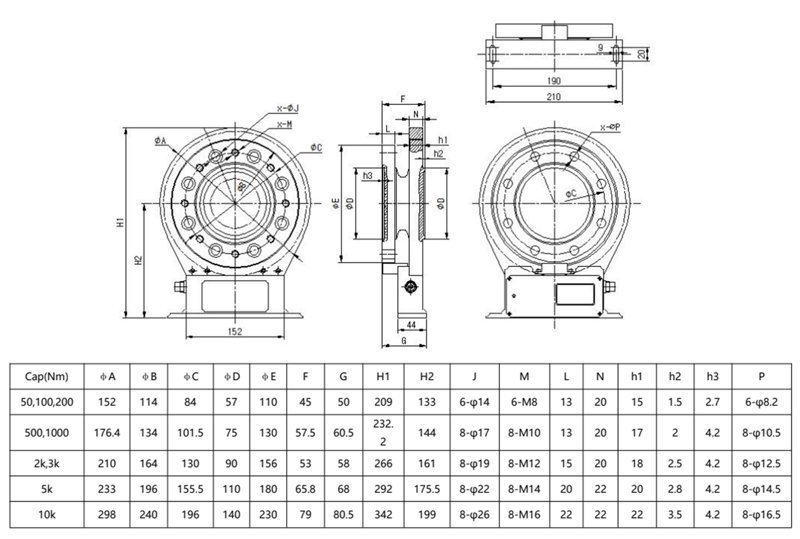 NJL-505尺寸图 NJL-505尺寸图