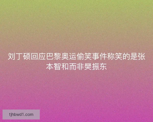 刘丁硕回应巴黎奥运偷笑事件称笑的是张本智和而非樊振东